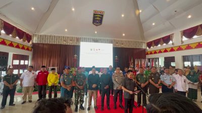 Deklarasi Pemilu Damai Bersama Forkompinda, Parpol, Kpu, Bawaslu Dan Ormas Serta Relawan Se- Provinsi Lampung 