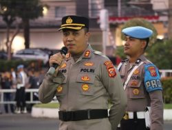 Kapolres Cirebon Kota Pimpin Apel Pra Tugas Kesiapan Pengamanan Kunjungan Presiden RI