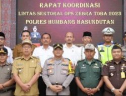 Polres bersama Pemkab Humbahas dan Instansi Terkait Rakor Lintas Sektoral Ops Zebra Toba 2023