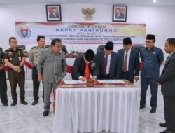 Pemkab dan DPRD Humbahas setujui bersama Ranperda tentang Pajak Daerah dan Retribusi Daerah serta P-APBD 2023