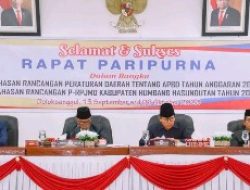 Bupati Humbahas sampaikan Nota Pengantar R-APBD 2024 dan Perubahan RPJMD 2021-2026