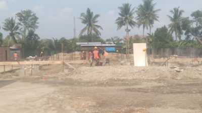 Pengawas Pelaksnaan Pembamgunan Gedung BSI Desa Bundar Kecamatan Karang Baru, Saat Di Bawa Bersilaturahmi Dirinya “Andre” Akui