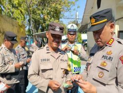 Cek kelengkapan surat , Polsek Gunung Jati gelar Gaktibplin kepada personil