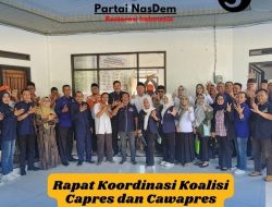 Rakor Koalisi Perubahan Nasdem, PKS, PKB Kabupaten Pesawaran Siapkan Tim Pemenangan Pasangan Capres AMIN