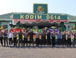 HUT TNI Ke-78, Kapolres Cirebon Kota Beri Surprise Dandim 0614/Kota Cirebon