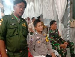 Jalin sinergi Bhabinkamtibmas Suranenggala lor Polsek Kapetakan Polres Cirebon Kota pantau kamtibmas wilayah