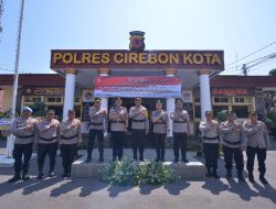 Kapolres Cirebon Kota Pimpin Upacara Sertijab Wakapolres Dan Pelantikan Jabatan Kasat Reskrim