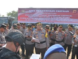 Kapolres Cirebon Kota Pimpin Apel Gelar Pasukan Dan Patroli Skala Besar Pam Pilwu Serentak