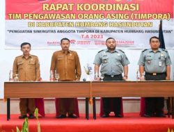 Bupati Dosmar Banjarnahor buka Rakor TIMPORA Kabupaten Humbahas