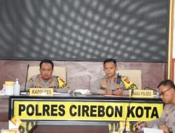 Polres Cirebon Kota Ikuti Video Conference Anev Kamtibmas Mingguan Pimpinan Wakapolda Jabar