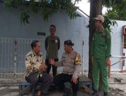 Ops Mantap Brata 2023, Bhabinkamtibmas larangan Polsek seltim  edukasi warga pemilu damai