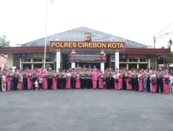 Polres Cirebon Kota Gelar Upacara Kenaikan Pangkat Periode 1 Januari 2024