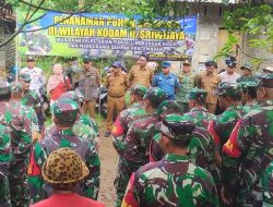 Wujudkan Kelestarian Lingkungan, Kodam II/Sriwijaya Gelar Penanaman Pohon Serentak di Tanggamus