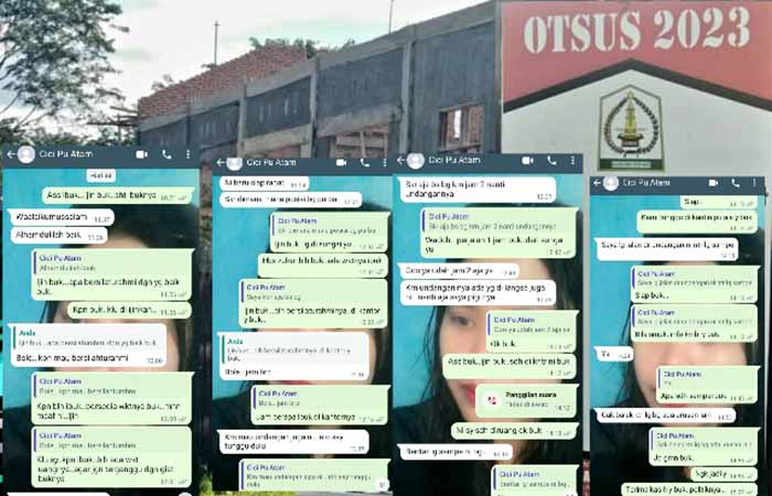 Tanggkapan layar percakapan di aplikasi WhatsApp.