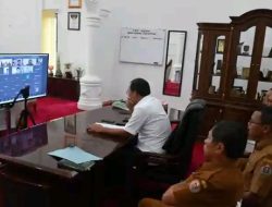 Bupati Humbahas Rapat Secara Daring Bahas NKB Tentang Kerja Sama Budi Daya Pertanian hingga Pasca Panen di Food Estate Sumatera Utara