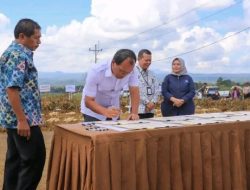 Bupati Humbahas hadiri Penandatanganan Nota Kesepahaman bersama Budi Daya Pertanian Hingga Pasca Panen di Food Estate Sumut