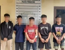 Lima Remaja Diamankan Polisi dan Warga Saat Hendak Perang Sarung di Gadingrejo