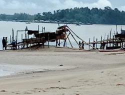 Tambang inkonvensional (TI) dugaan ilegal di Pantai Wisata Jerangkat Bangka Barat tidak tersentuh Hukum