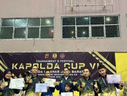 Personel Polresta Cirebon Raih Medali Emas Kejuaraan Karate Kapolda Cup