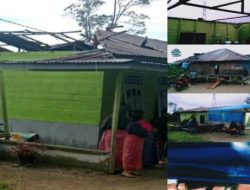 Angin Puting Beliung Terjang 5 Rumah Warga di Desa Sigompul Kecamatan Lintongnihuta-Humbang Hasundutan