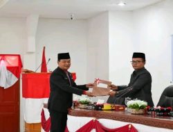 Wabup sampaikan Nota Jawaban Bupati Humbahas terhadap Pemandangan Umum Fraksi atas Ranperda Pertanggungjawaban APBD TA 2023 dan Ranperda RPJPD 2025-2045