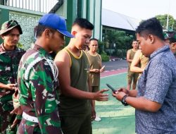 Pencegahan Judol dan Pinjol, Handphone Anggota Kodim Bojonegoro di Sidak