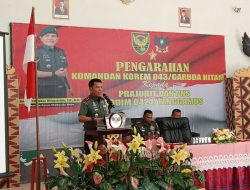 Dandim 0424/Tanggamus Bersama Forkopimda Sambut Rombongan Danrem 043/Gatam