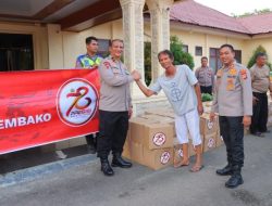 HUT Ke-78 Bhayangkara, Brigjen Armia Fahmi Bagikan 1.200 Paket Sembako Di Aceh Tamiang