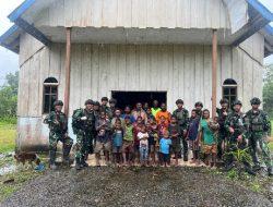 Pelayanan Kesehatan Dan Bakti Sosial Yonif 6 Marinir Habema Di Sambut Antusias Warga Kokamu