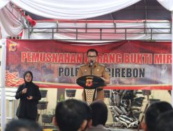 Pernyataan Pj Bupati Cirebon Usai Hadiri Pemusnahan Miras di Polresta Cirebon