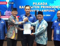 Adi Erlansyah dan Hisbullah Huda Resmi Menerima Rekomendasi Partai Demokrat untuk Pilkada Pringsewu