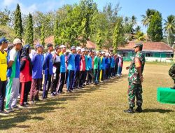 Latihan Kesiapan Paskibra, Babinsa Bakung Hadir Penuh Semangat