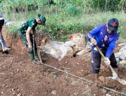 Sasar Kegiatan Fisik, Masuki Hari ke 3 TMMD ke 121 Kodim 0620/Kab Cirebon