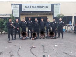 Tim Patroli Raimas Macan Kumbang 852 Polresta Cirebon Gagalkan Tawuran di Kecamatan Talun