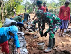 Guyubnya TNI-Polri dan Masyarakat dalam program TMMD ke 121 Kodim 0620/Kab Cirebon