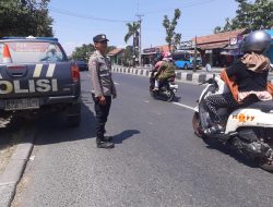 Patroli SPKT Polsek Klangenan Antisipasi Jam Rawan Bubaran Anak Sekolah