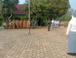 Memupuk Semangat Nasionalisme dan Disiplin, Satgas TMMD 121/Kodim 0424/Tanggamus Melalui Upacara Bendera