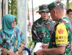 Selamat Datang Wasev Sterad TMMD ke-121 Kodim 0620/Kabupaten Cirebon di Desa Kubang