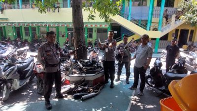 Polsek Gempol Tertibkan Knalpot yang tidak sesuai Spesifikasi Teknis