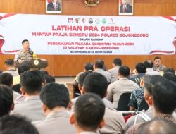 Jelang Pilkada Serentak, Polres Bojonegoro Gelar Lat Pra Ops Mantap Praja Semeru 2024