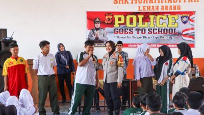 Gandeng elemen Mahasiswa, Kapolresta Cirebon Berikan Penyuluhan kepada Siswa SMK Muhammadiyah Lemahabang