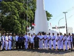 Sambut HUT TNI AL ke-79, Lanal Cirebon laksanakan Upacara Ziarah Ke TMP Samudera Jalaksana Kuningan