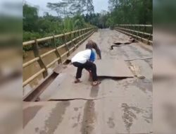 Jembatan Harmoko Rusak, Kadis PUPR Tanjab Barat Apri Dasman: Tahun ini Diperbaiki termasuk Akses Jalan