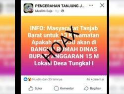 Beredar di Medsos Soal Pembangunan Rumah Dinas Bupati, Apri Dasman Kadis PU Tanjabbar: Itu Hoax