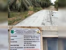 Retak di Banyak Titik, Proyek Jalan Rp8.2 M di Sanga Desa, Diduga tak Sesuai Standar dan Kental Aroma Korupsi