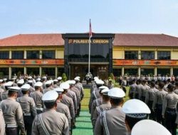 Polresta Cirebon gelar Apel Siaga dan Penyekatan Jalur Pengamanan Pelantikan Presiden dan Wakil Presiden RI