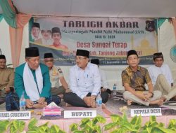 Dedi Hadi, Anggota DPRD Tanjabbar hadiri Tabligh Akbar di Desa Sungai Terap