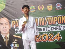 Rahul Kelas 7A SMP Muhammadiyah 3 Semarang Juara 1 National Karate Championship Tahun 2024 Piala Pangdam IV/Diponegoro