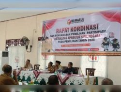 Bawaslu Lampura Gelar Rapat Koordinasi Pengawasan Pemilihan Partisipatif 2024, “Netralitas Aparatur Sipil Negara”