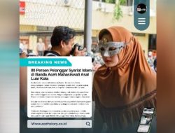 80 Persen Pelanggar Syariat Islam Di Banda Aceh Mahasiswa Asal Luar Kota.